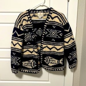 Vintage wool sweater from Peru
